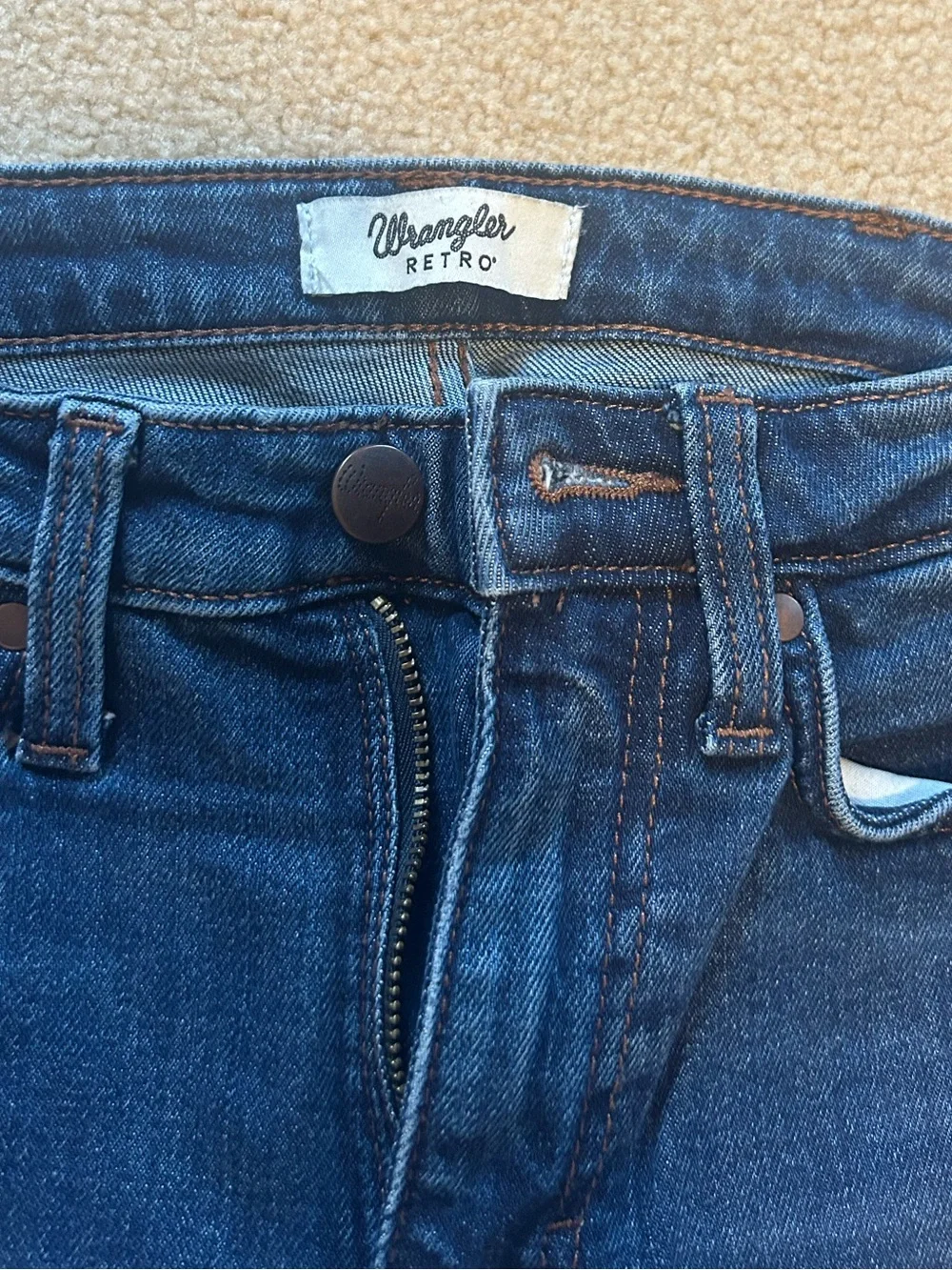 WORN ONCE Wrangler Retro Bailey High Rise Boot Cut Jeans size 26 x 32 - Picture 7 of 16